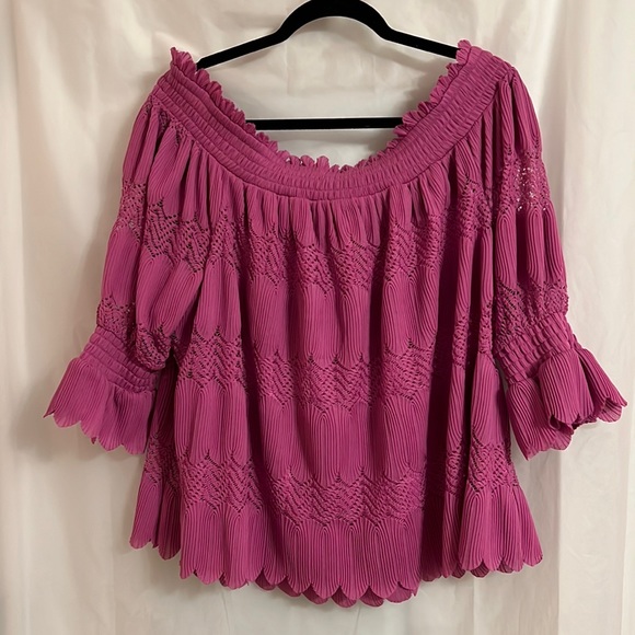 Lane Bryant Off The Shoulder Top 18/20 - Picture 3 of 3